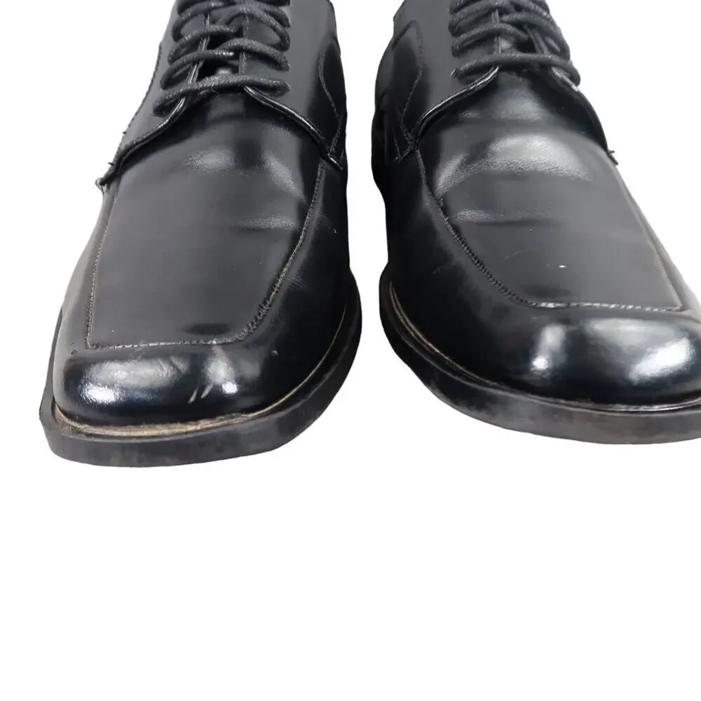 Stacy Adams Shoe Mens 8 Oxford Dress Formal Leather Square Toe Derby Calhoun Moc